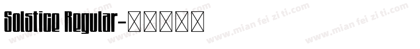 Solstice Regular字体转换